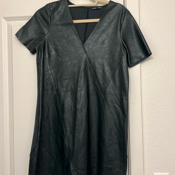 Zara Vegan Leather Dress - Picture 2 of 4